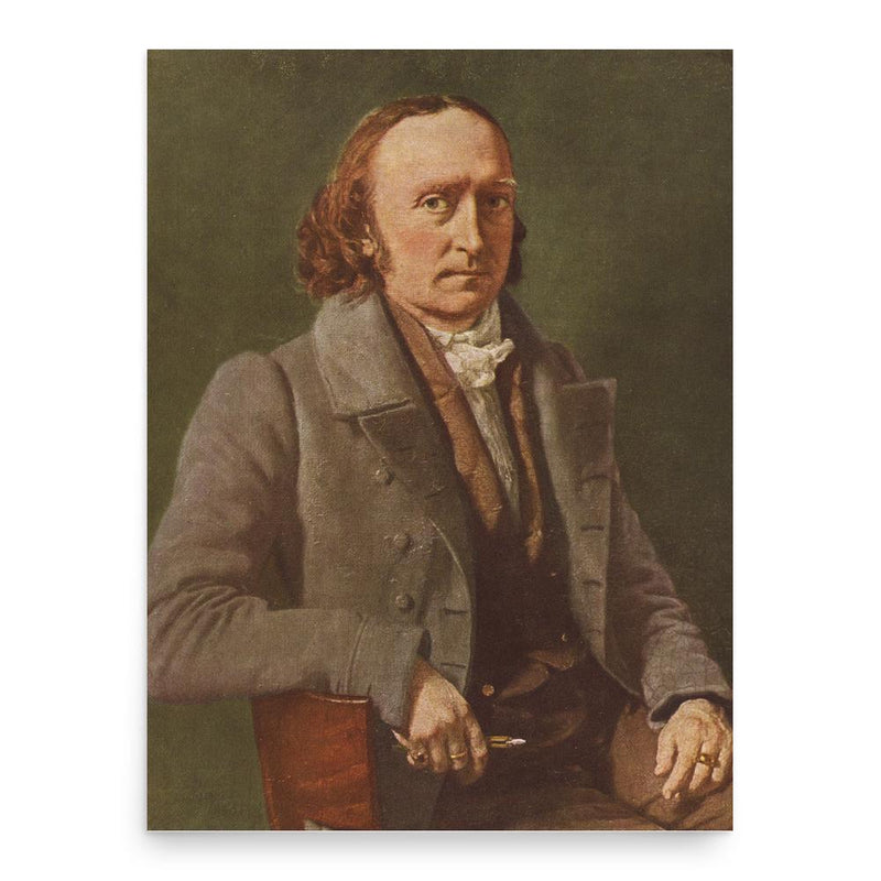 Christian Albrecht Jensen poster print, in size 18x24 inches.