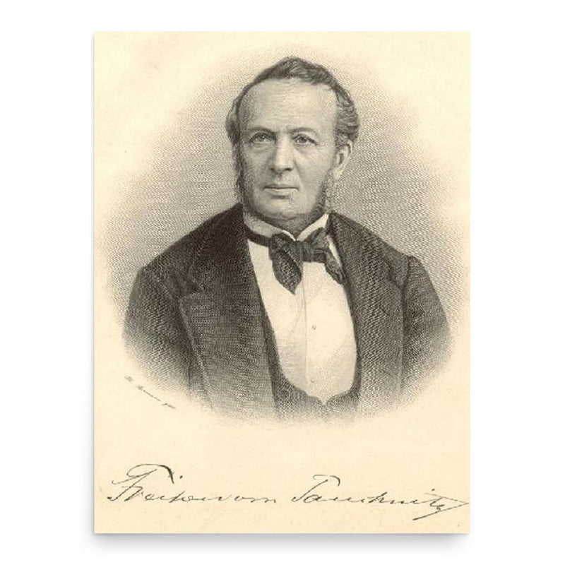 Christian Bernhard Tauchnitz poster print, in size 18x24 inches.