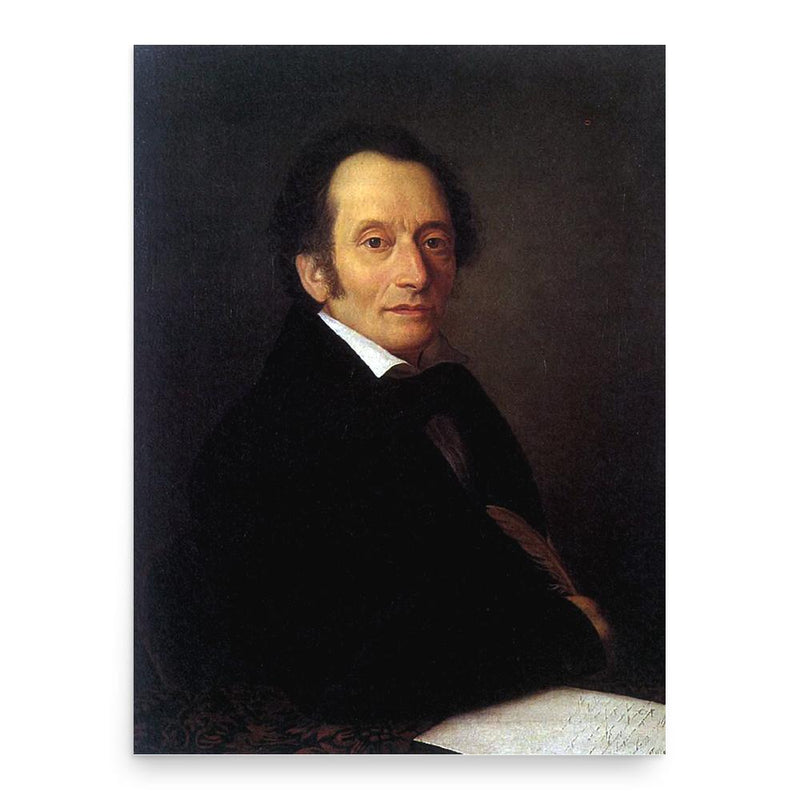 Christian Brentano poster print, in size 18x24 inches.