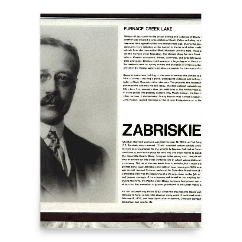 Christian Brevoort Zabriskie poster print, in size 18x24 inches.