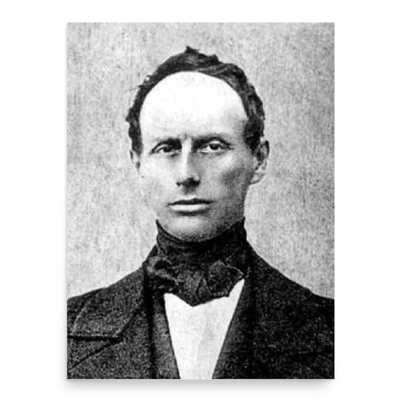 Christian Doppler poster print, in size 18x24 inches.