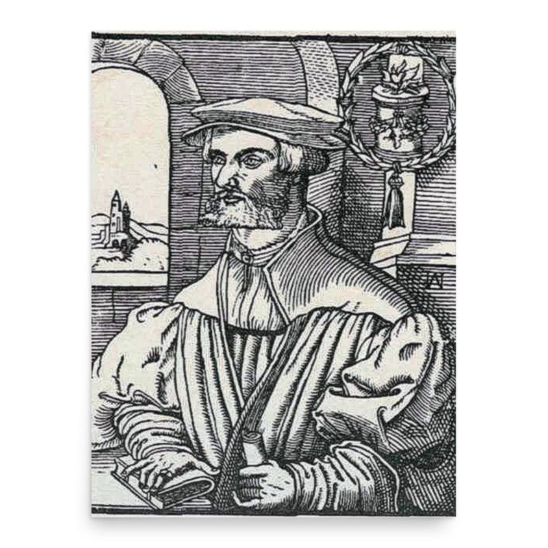 Christian Egenolff poster print, in size 18x24 inches.