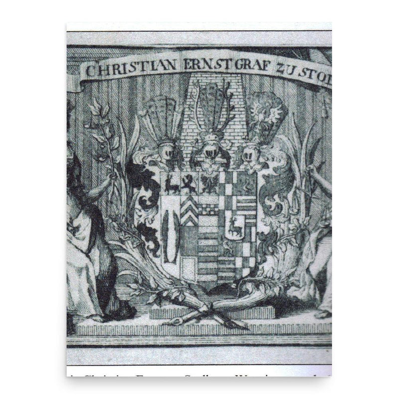 Christian Ernest of Stolberg-Wernigerode poster print, in size 18x24 inches.