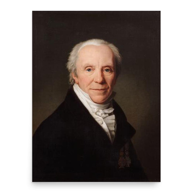 Christian Frederik Hansen poster print, in size 18x24 inches.