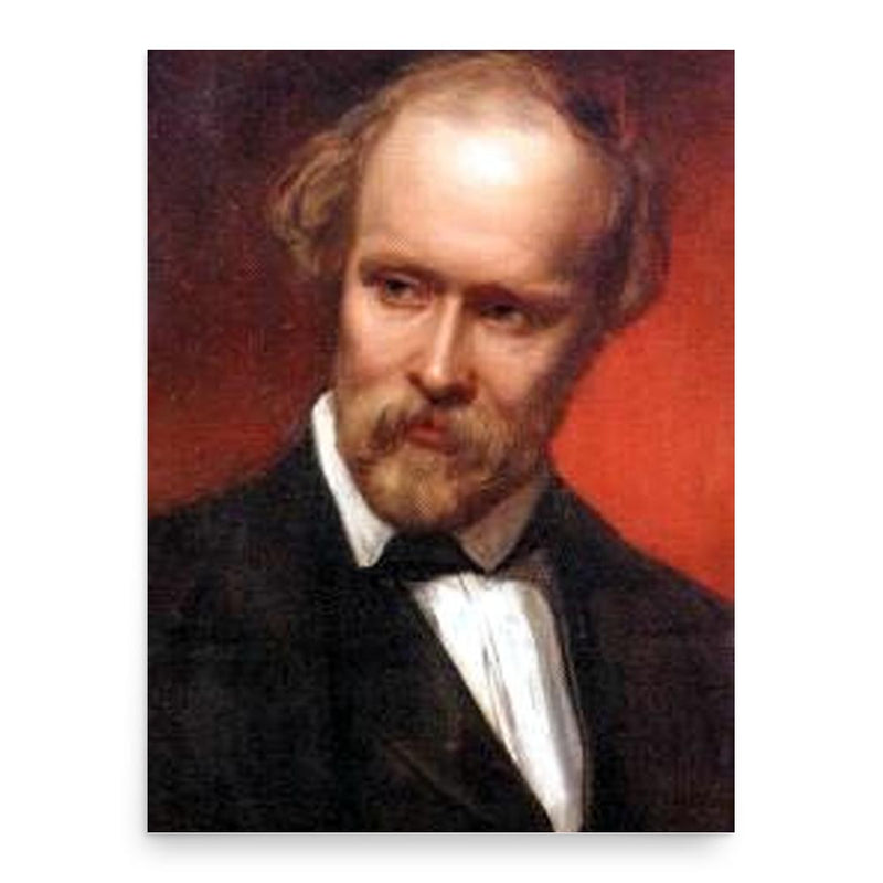 Christian Friedrich Hebbel poster print, in size 18x24 inches.