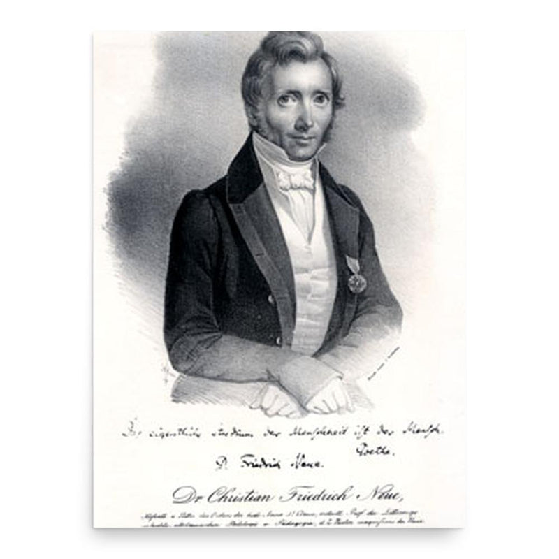 Christian Friedrich Neue poster print, in size 18x24 inches.