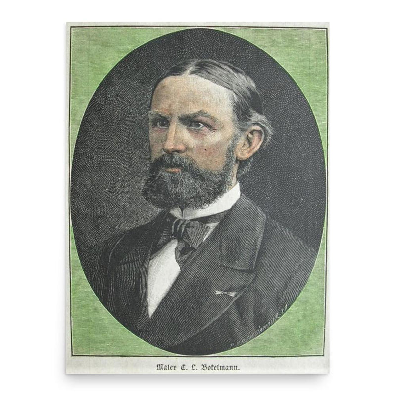 Christian Ludwig Bokelmann poster print, in size 18x24 inches.