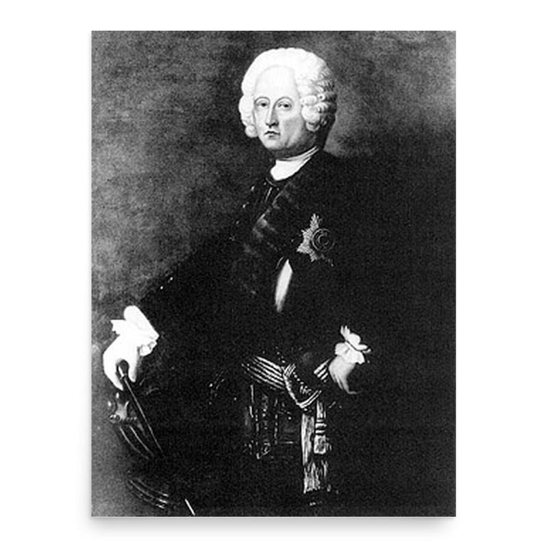 Christian Nicolaus von Linger poster print, in size 18x24 inches.