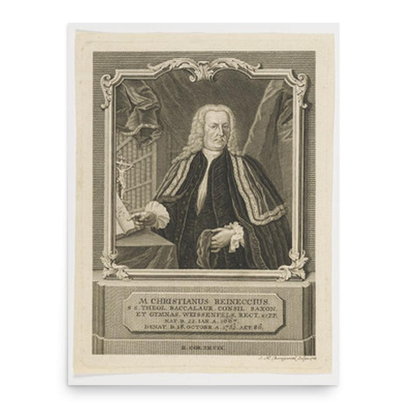 Christian Reineccius poster print, in size 18x24 inches.