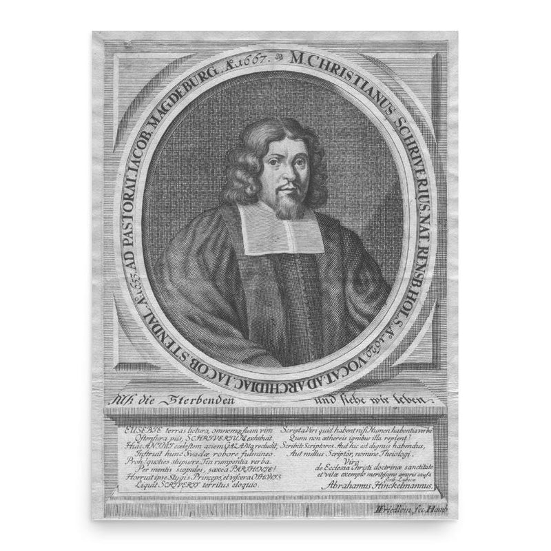 Christian Scriver poster print, in size 18x24 inches.