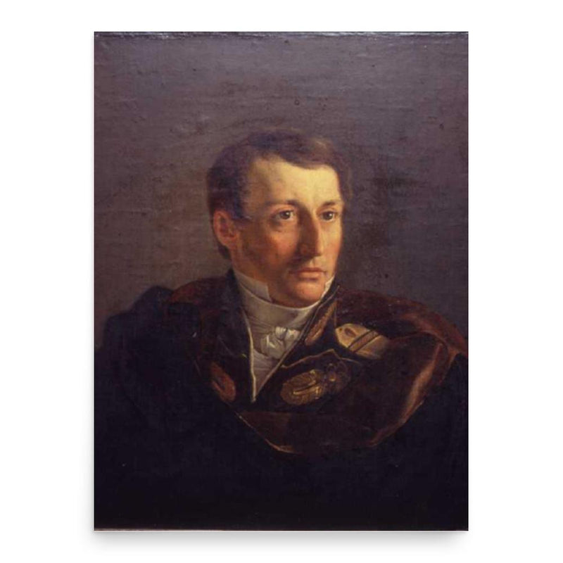 Christian Tuxen Falbe poster print, in size 18x24 inches.