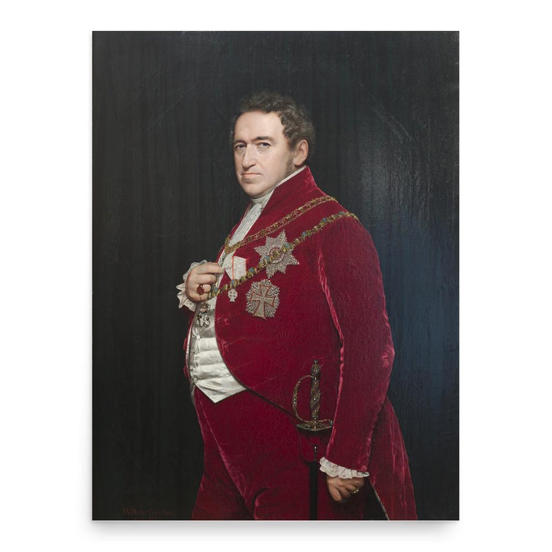 Christian VIII of Denmark poster print, in size 18x24 inches.