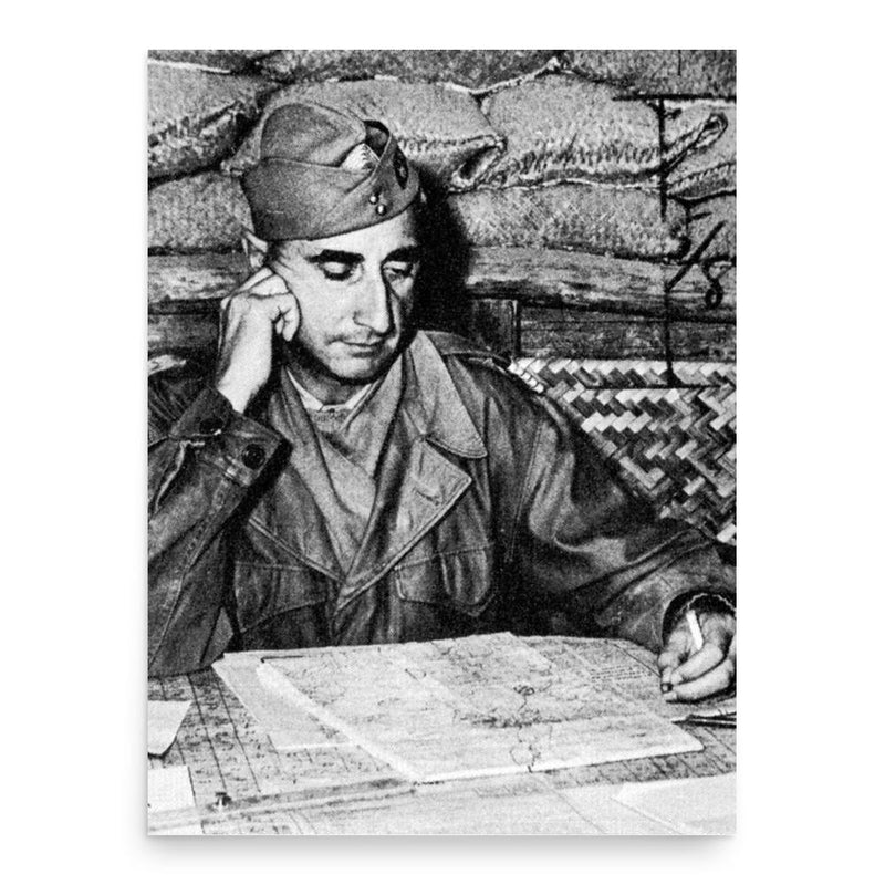 Christian de Castries poster print, in size 18x24 inches.