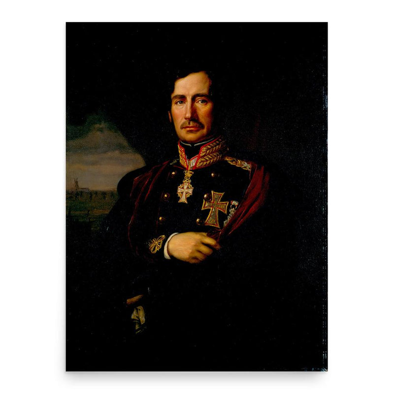 Christian de Meza poster print, in size 18x24 inches.