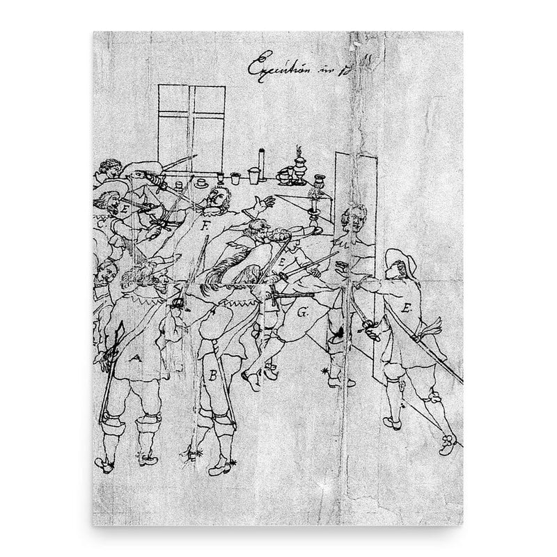 Christian von Ilow poster print, in size 18x24 inches.