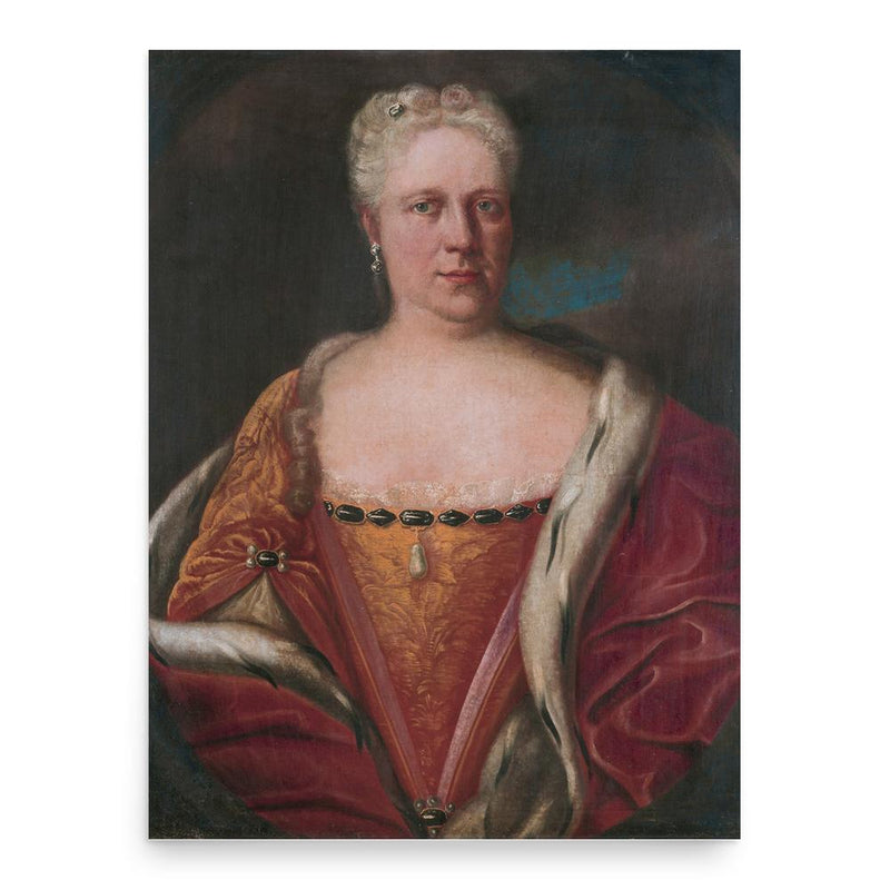 Christiane Charlotte of Nassau-Ottweiler poster print, in size 18x24 inches.
