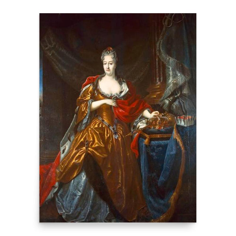 Christiane Eberhardine of Brandenburg-Bayreuth poster print, in size 18x24 inches.