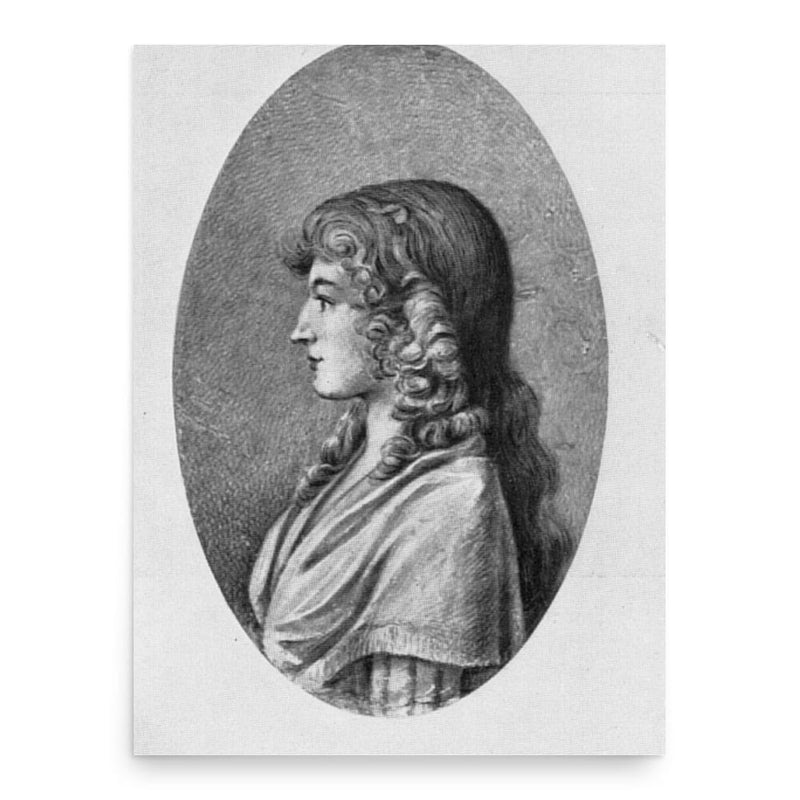 Christiane Luise Amalie Becker poster print, in size 18x24 inches.