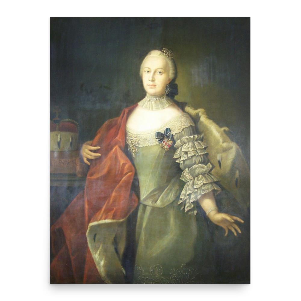 Christiane Sophie Charlotte of Brandenburg-Bayreuth poster print, in size 18x24 inches.