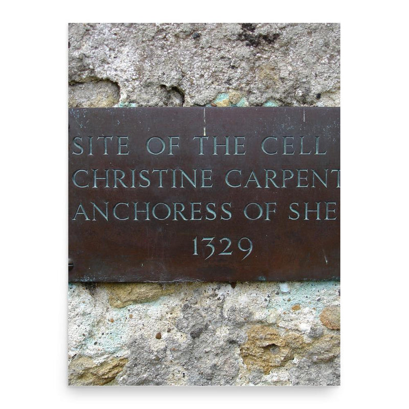 Christina Carpenter poster print, in size 18x24 inches.