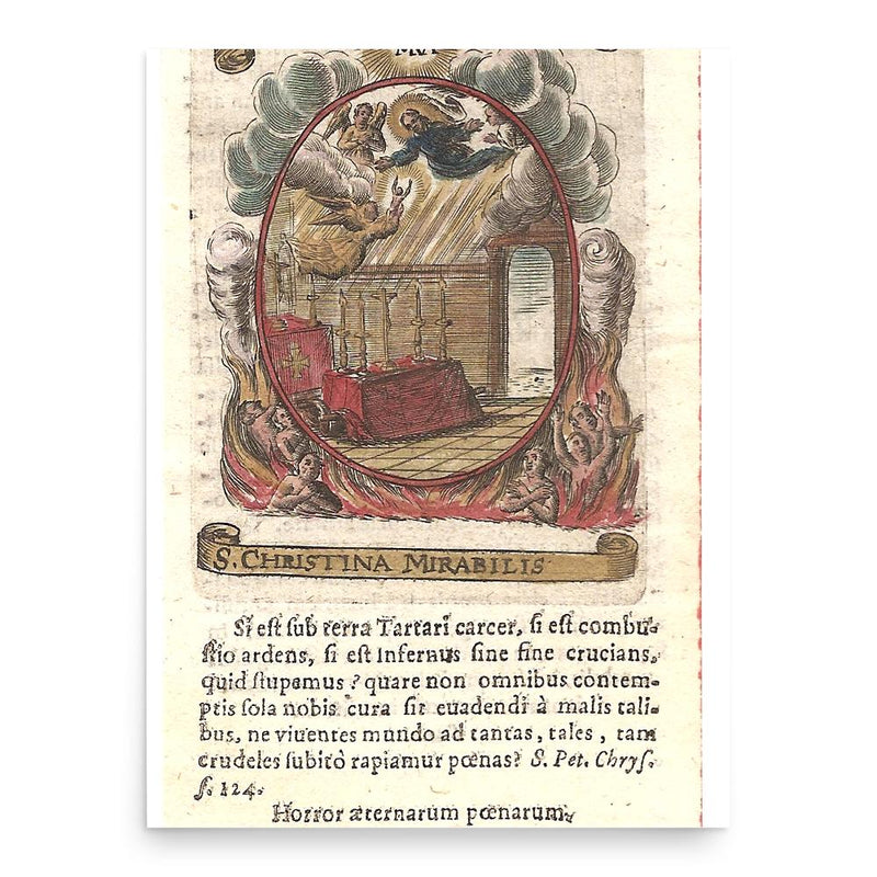 Christina the Astonishing poster print, in size 18x24 inches.