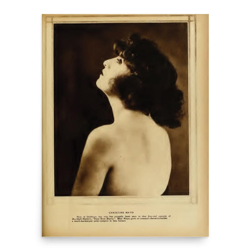 Christine Mayo poster print, in size 18x24 inches.