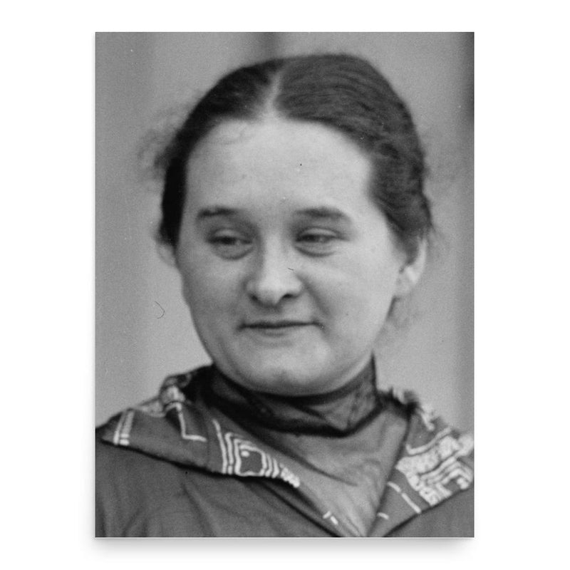 Christine Teusch poster print, in size 18x24 inches.