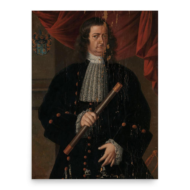 Christoffel van Swoll poster print, in size 18x24 inches.