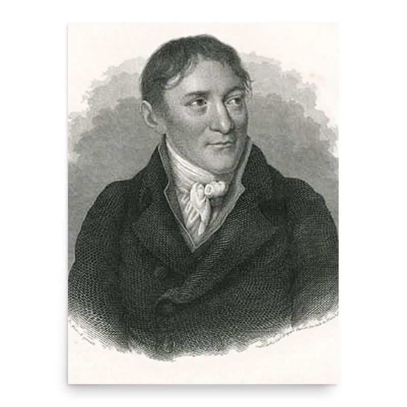 Christoph August Tiedge poster print, in size 18x24 inches.