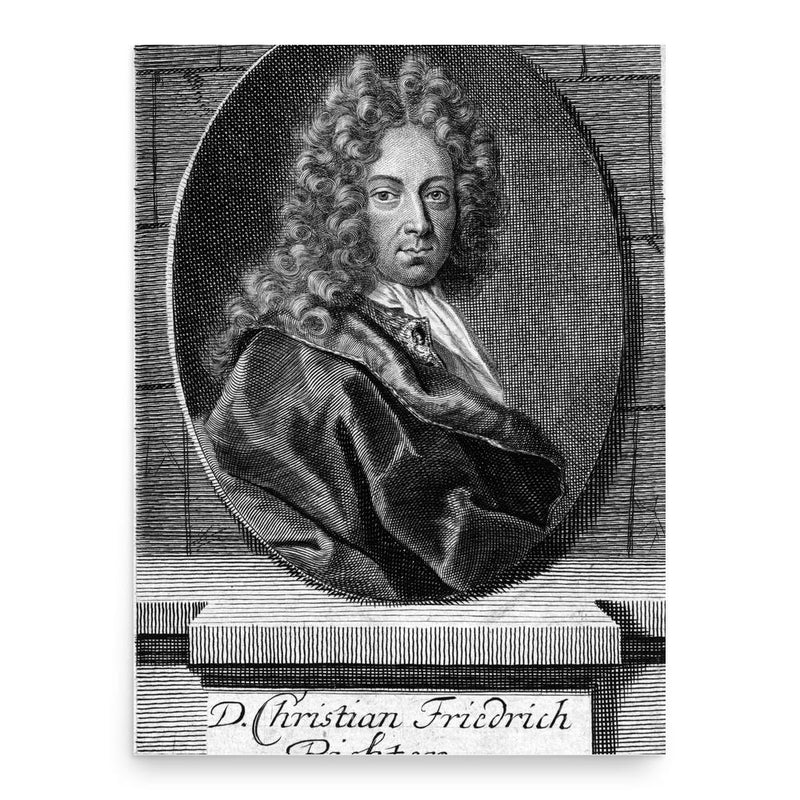 Christoph Friedrich Richter poster print, in size 18x24 inches.