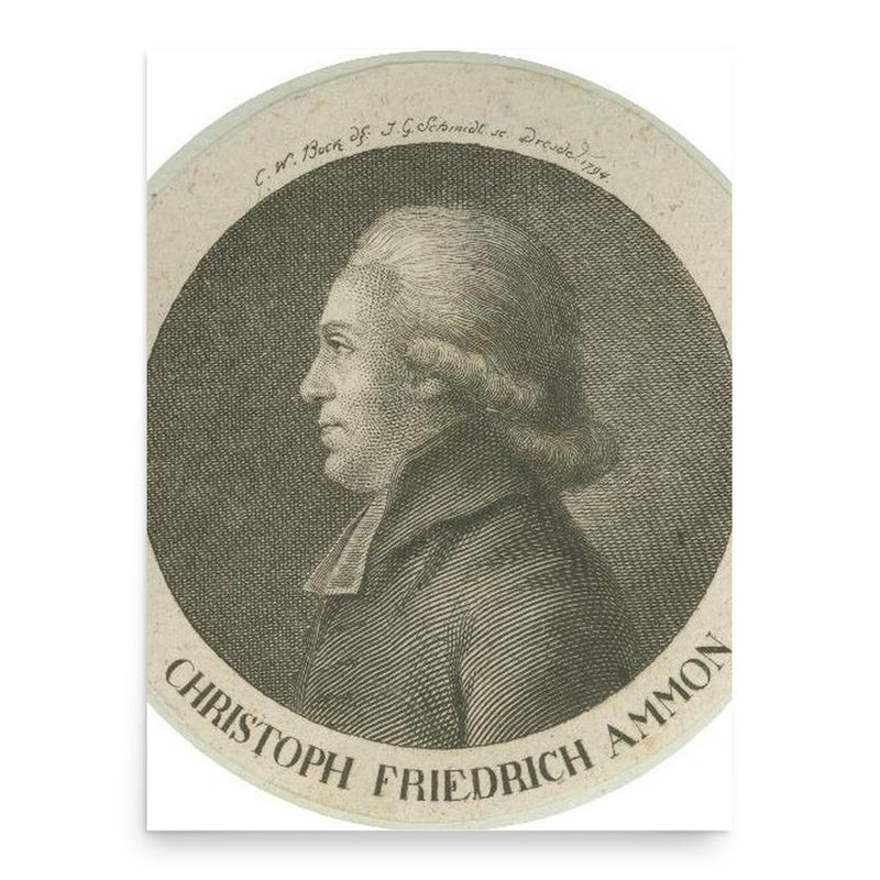 Christoph Friedrich von Ammon poster print, in size 18x24 inches.