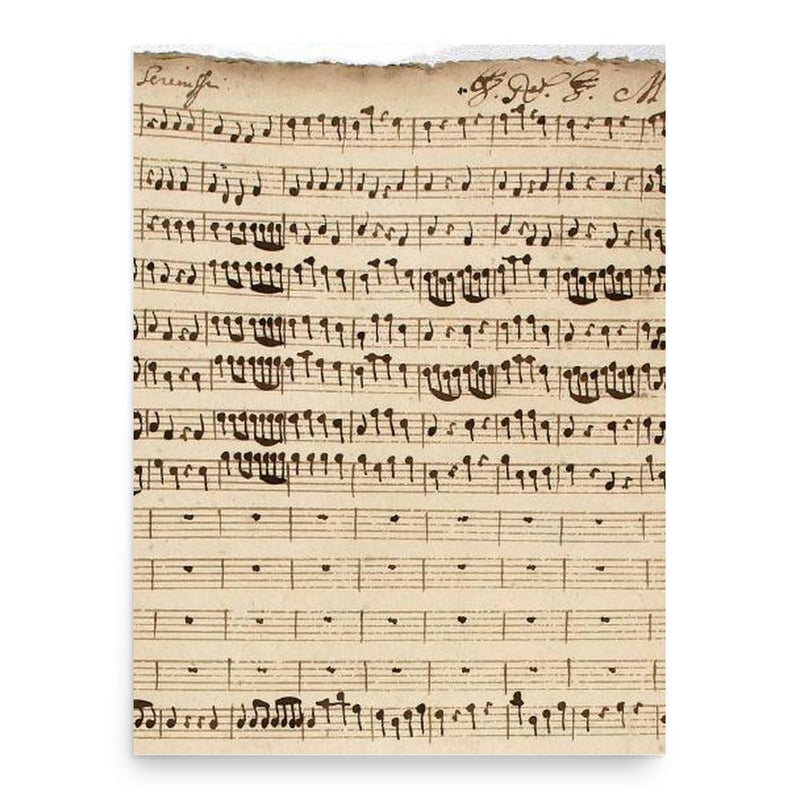 Christoph Graupner poster print, in size 18x24 inches.