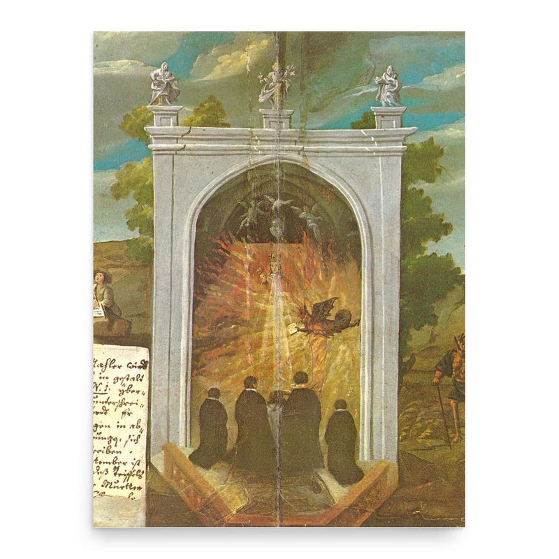 Christoph Haizmann poster print, in size 18x24 inches.