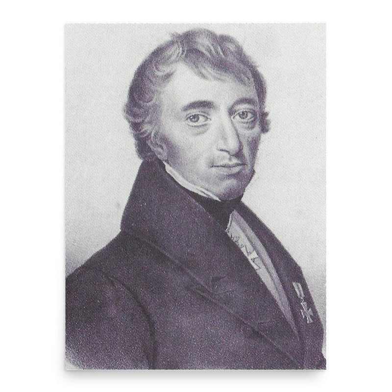 Christoph Heinrich Pfaff poster print, in size 18x24 inches.