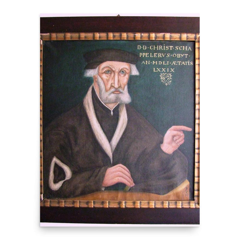 Christoph Schappeler poster print, in size 18x24 inches.