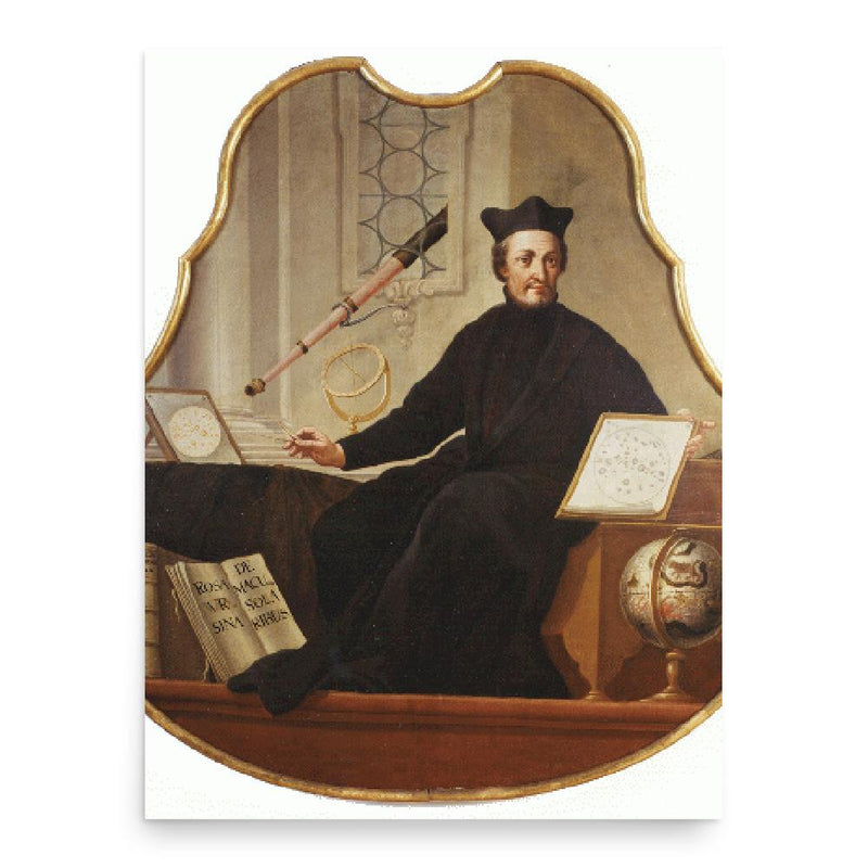 Christoph Scheiner poster print, in size 18x24 inches.