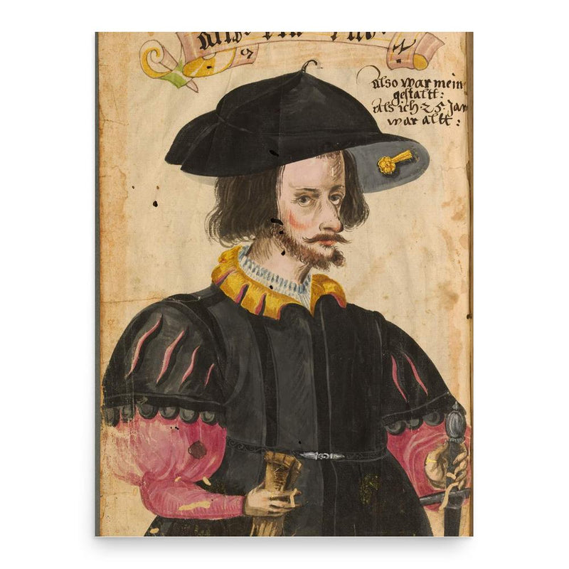 Christoph Weiditz poster print, in size 18x24 inches.