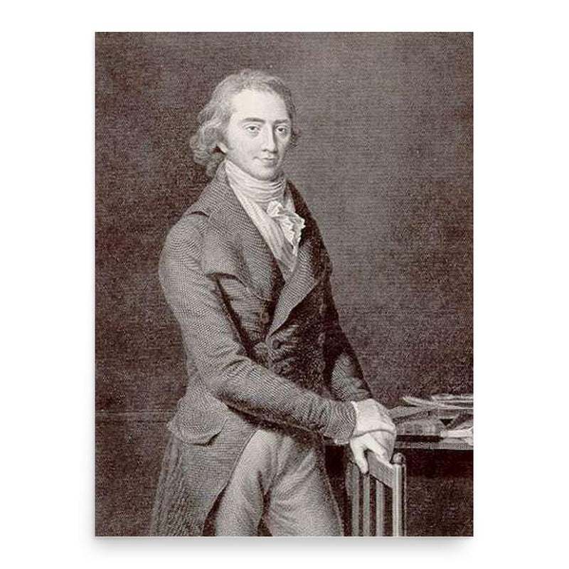 Christoph Wilhelm Hufeland poster print, in size 18x24 inches.