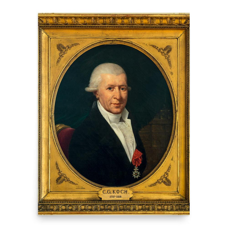 Christoph Wilhelm von Koch poster print, in size 18x24 inches.
