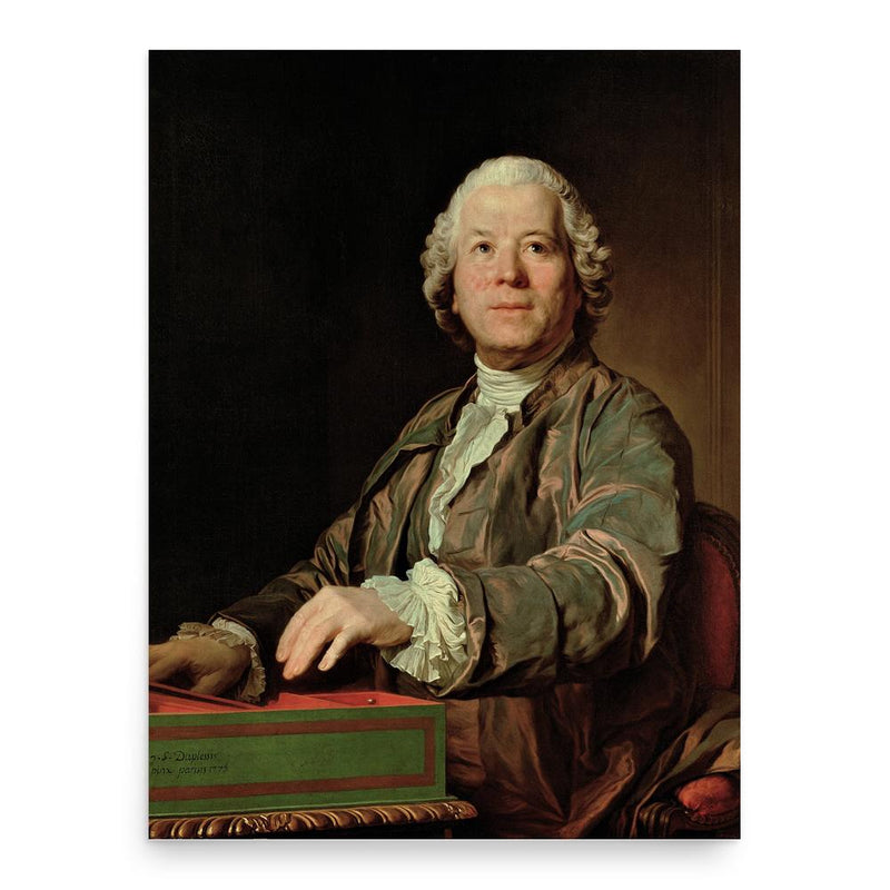 Christoph Willibald Gluck poster print, in size 18x24 inches.