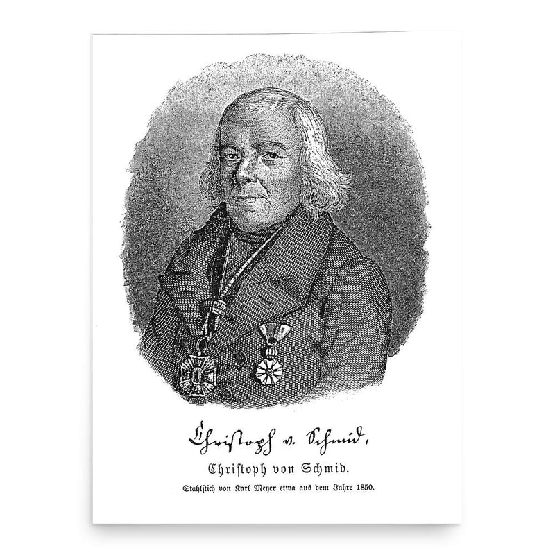 Christoph von Schmid poster print, in size 18x24 inches.