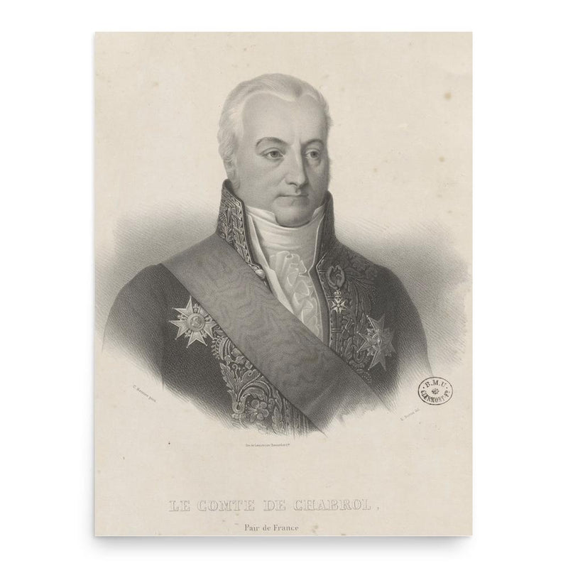 Christophe de Chabrol de Crouzol poster print, in size 18x24 inches.