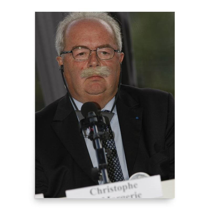 Christophe de Margerie poster print, in size 18x24 inches.