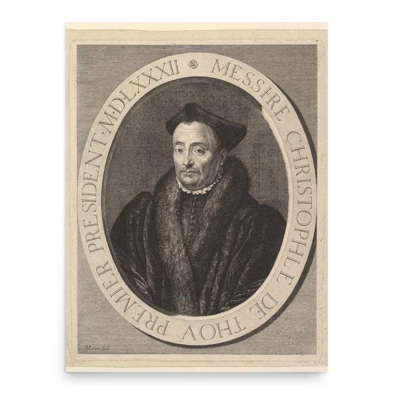 Christophe de Thou poster print, in size 18x24 inches.