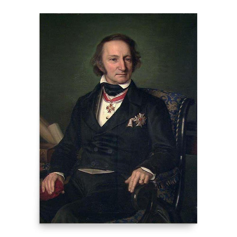 Christopher Hansteen poster print, in size 18x24 inches.