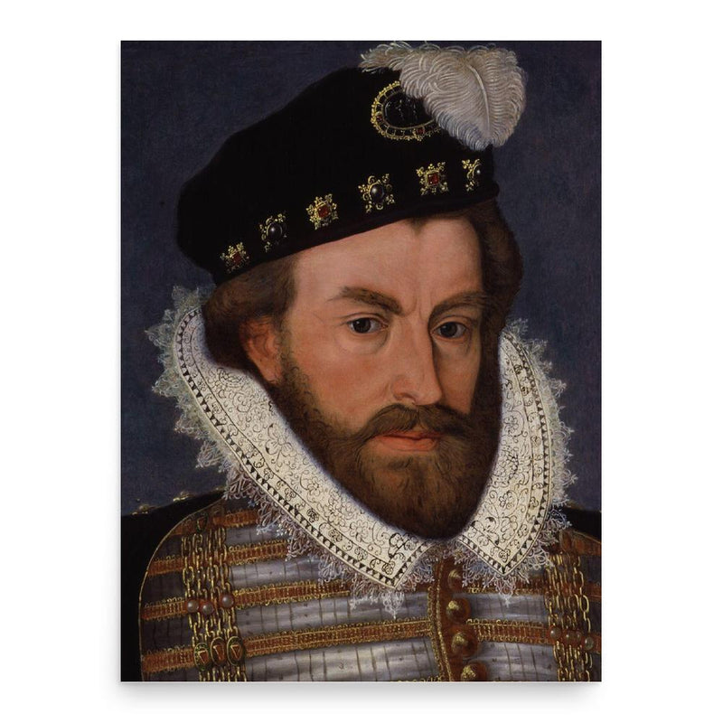 Christopher Hatton poster print, in size 18x24 inches.