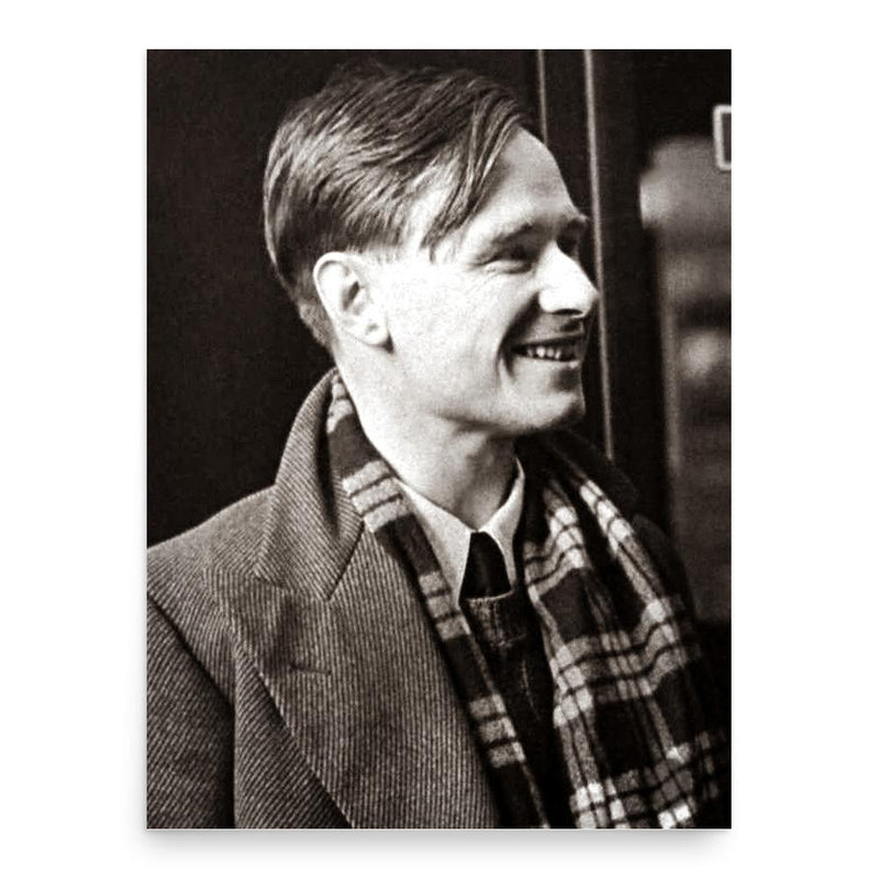 Christopher Isherwood poster print, in size 18x24 inches.