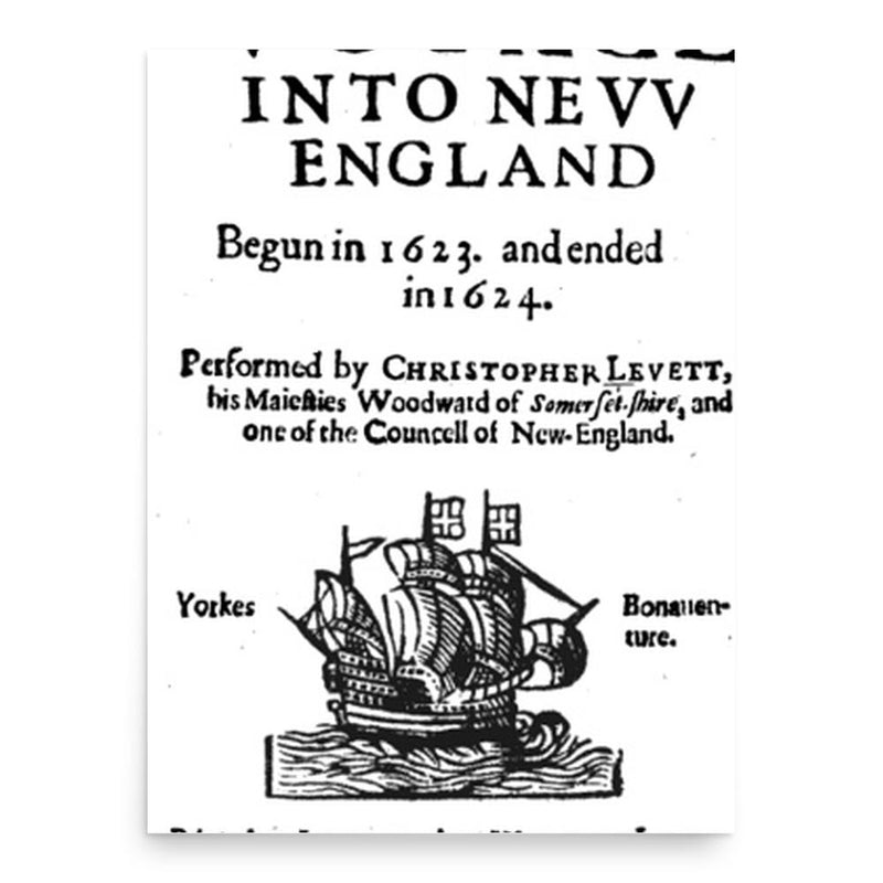 Christopher Levett poster print, in size 18x24 inches.