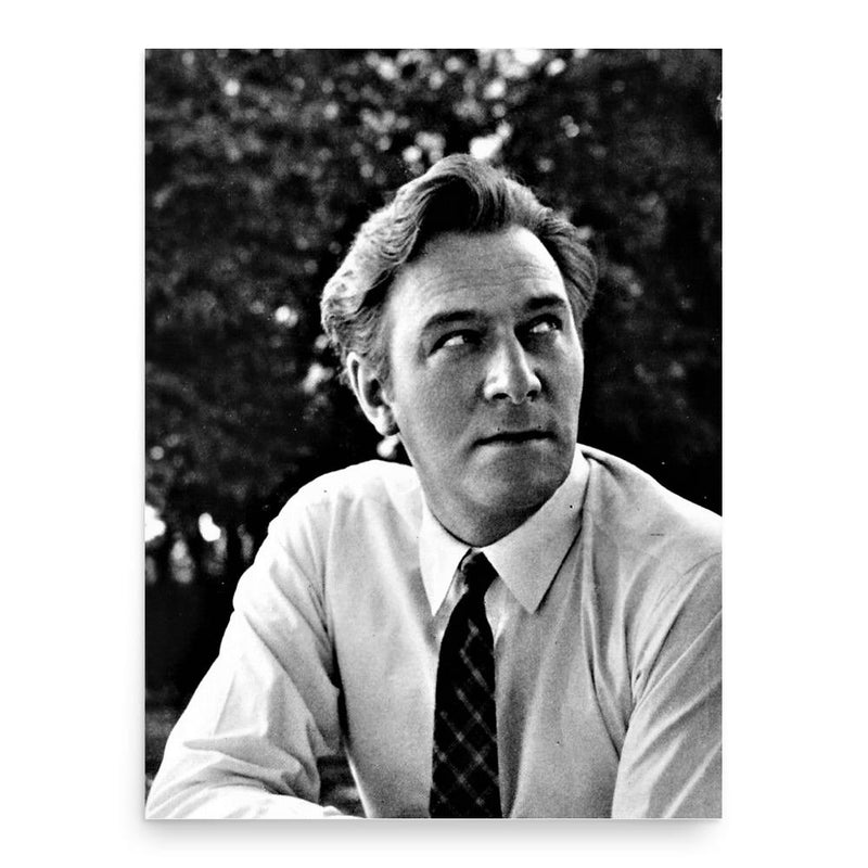 Christopher Plummer poster print, in size 18x24 inches.