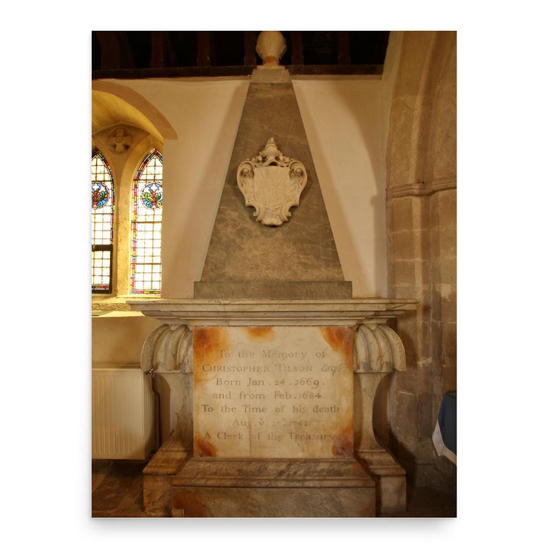 Christopher Tilson poster print, in size 18x24 inches.